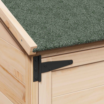 Garden Shed Natural 106.5 x 56 x 113.5 cm Solid Fir Wood