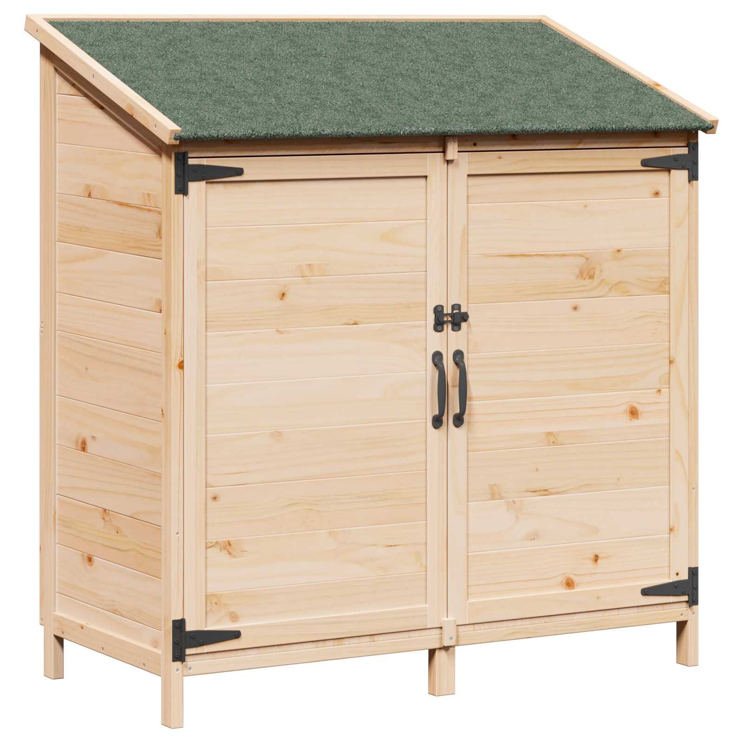 Garden Shed Natural 106.5 x 56 x 113.5 cm Solid Fir Wood