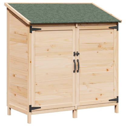 Garden Shed Natural 106.5 x 56 x 113.5 cm Solid Fir Wood