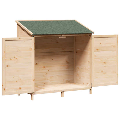 Garden Shed Natural 106.5 x 56 x 113.5 cm Solid Fir Wood