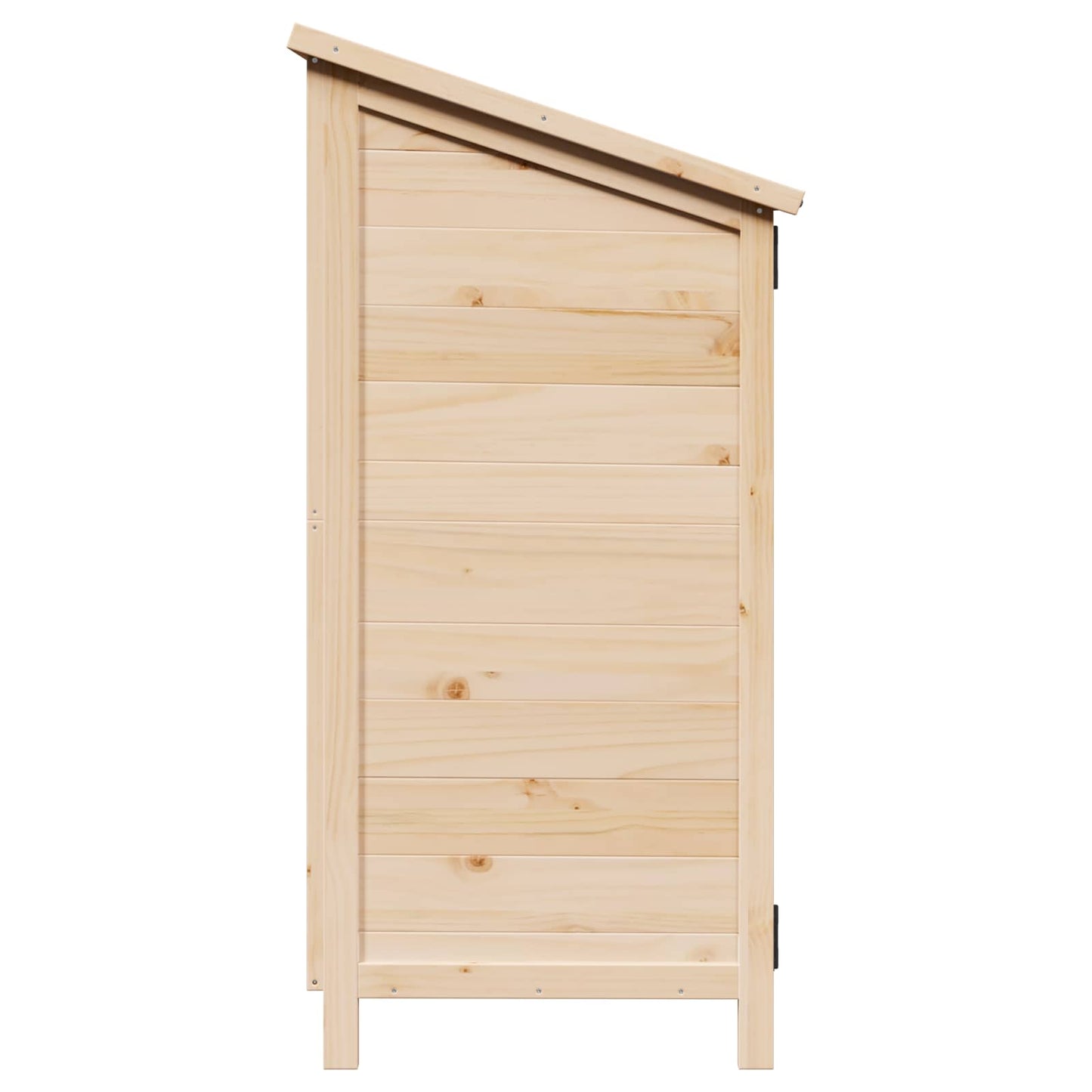 Garden Shed Natural 106.5 x 56 x 113.5 cm Solid Fir Wood