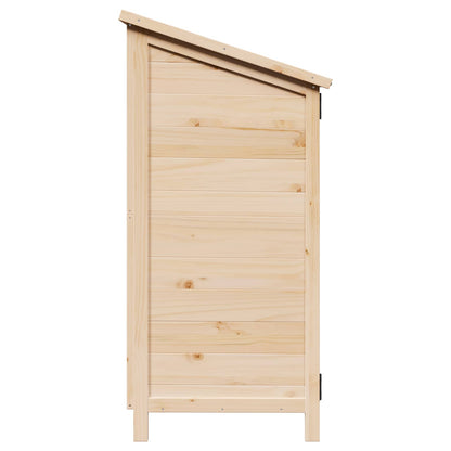 Garden Shed Natural 106.5 x 56 x 113.5 cm Solid Fir Wood