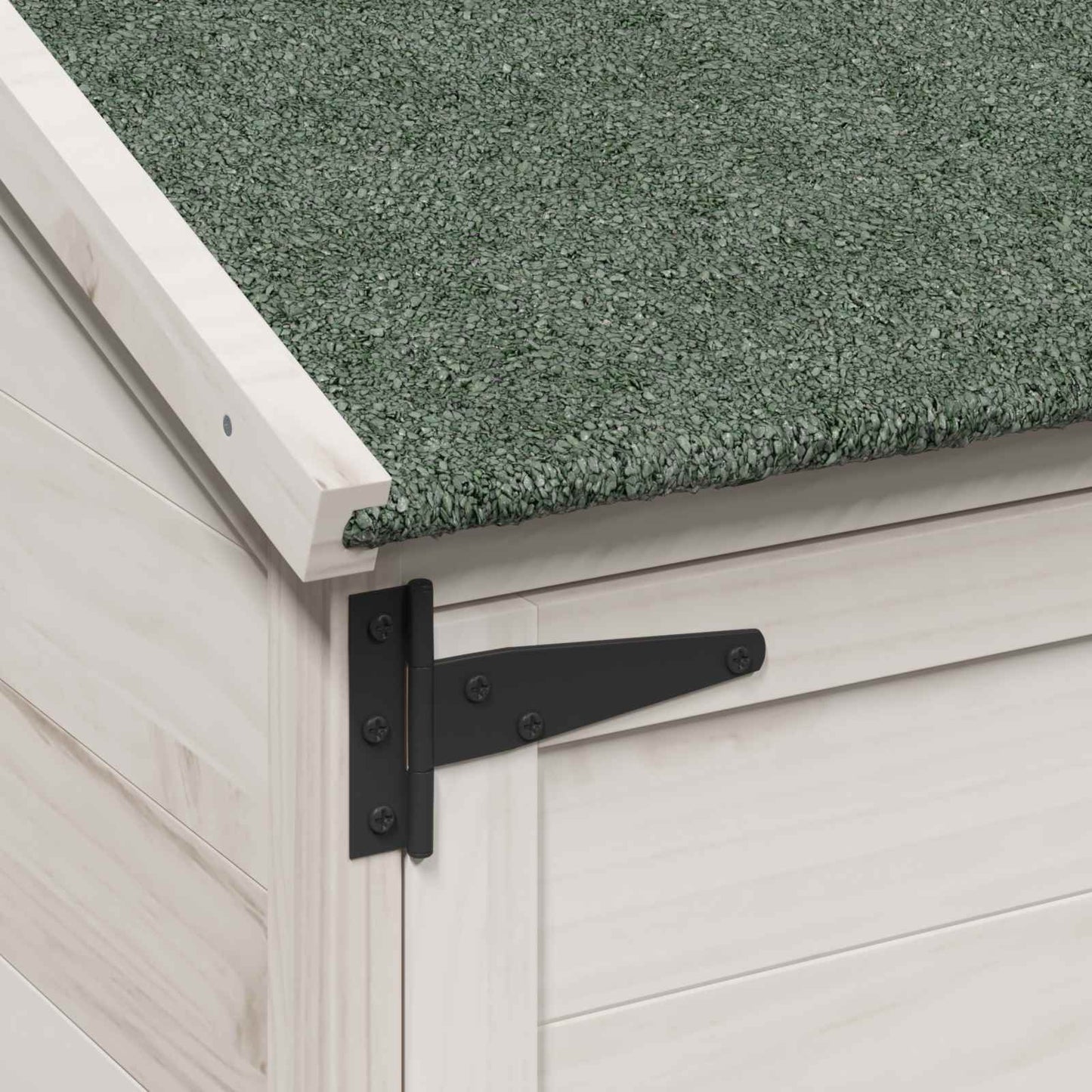 Garden Shed White 106.5 x 56 x 113.5 cm Solid Fir Wood