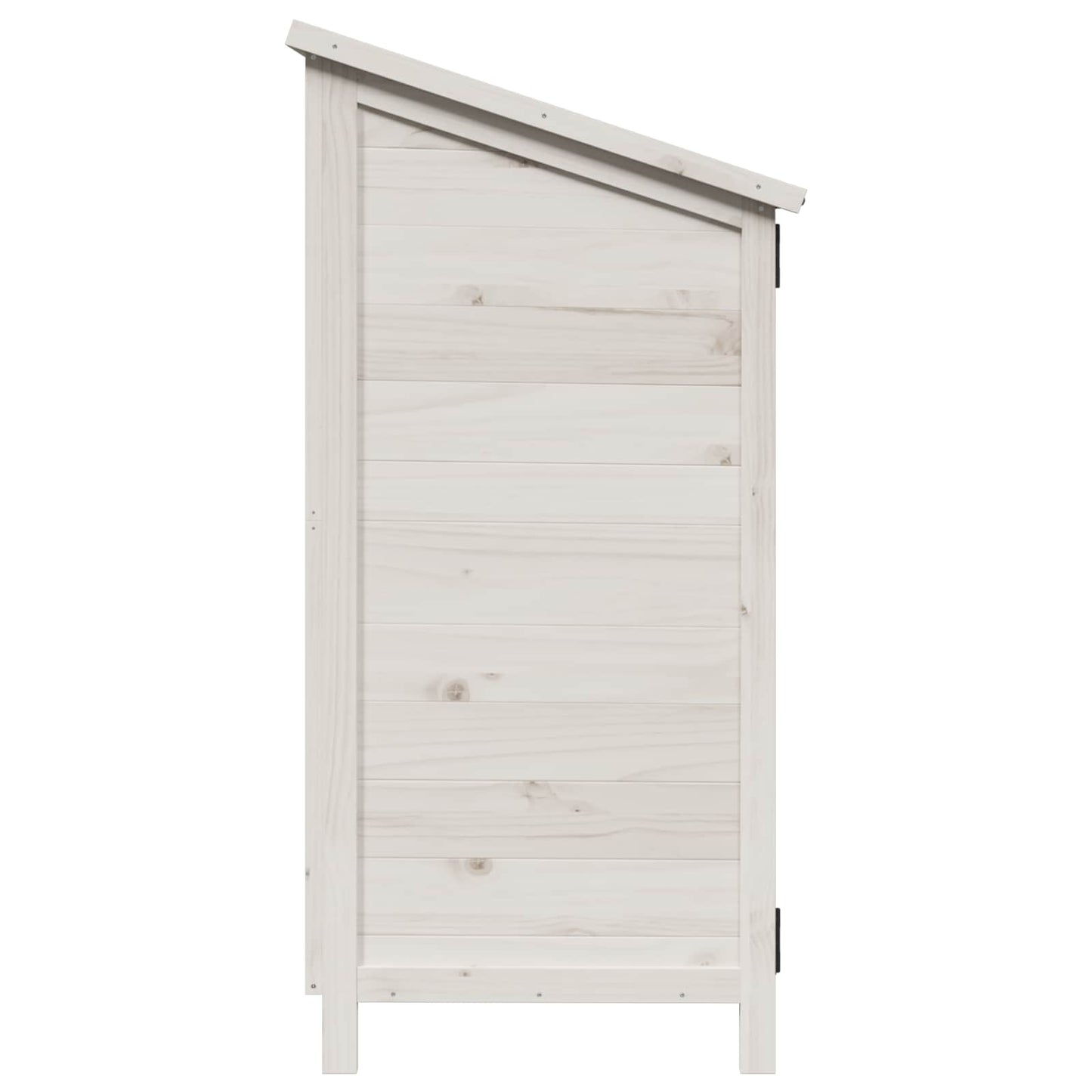 Garden Shed White 106.5 x 56 x 113.5 cm Solid Fir Wood