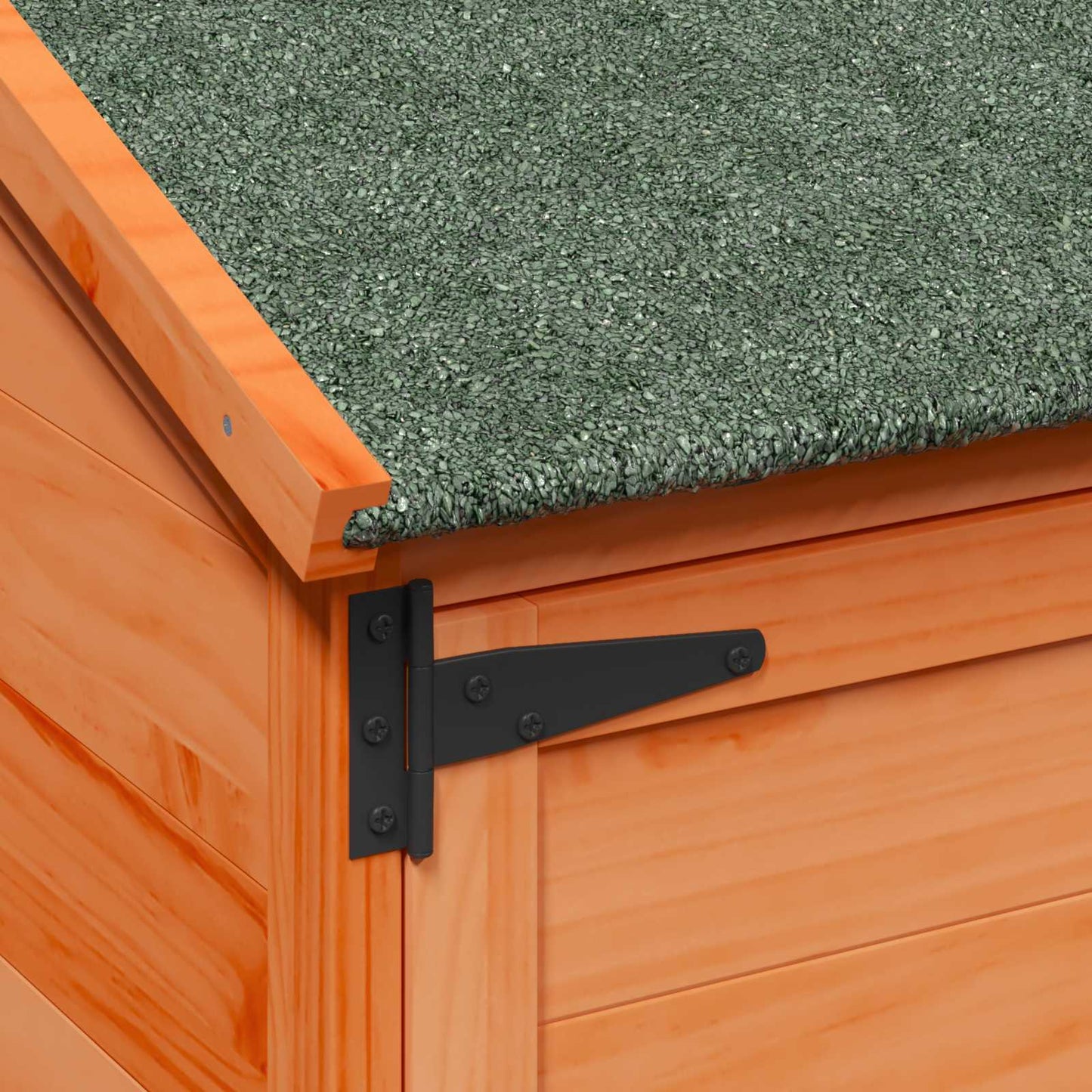 Garden Shed Brown 106.5 x 56 x 113.5 cm Solid Fir Wood