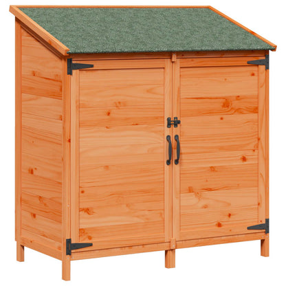 Garden Shed Brown 106.5 x 56 x 113.5 cm Solid Fir Wood