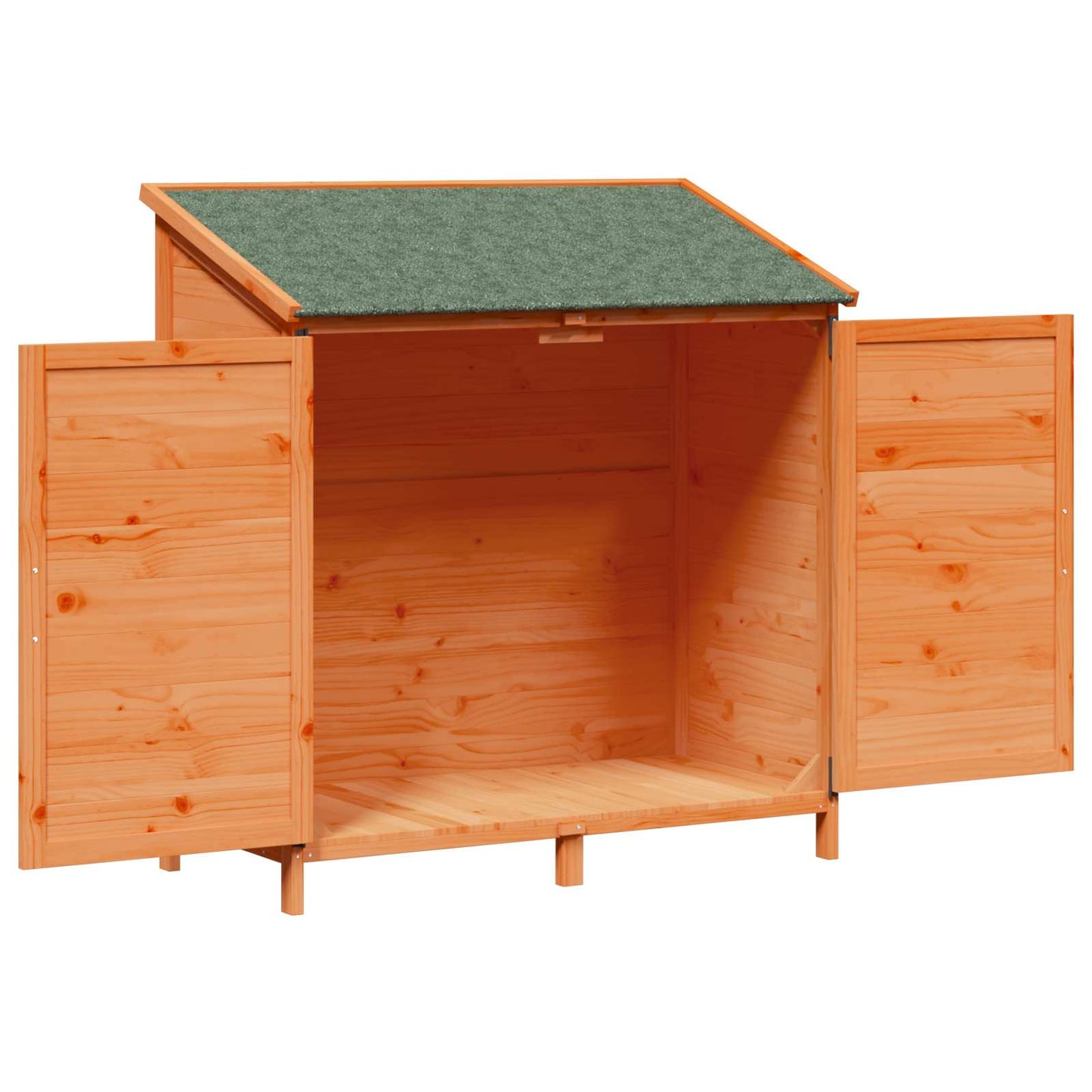 Garden Shed Brown 106.5 x 56 x 113.5 cm Solid Fir Wood