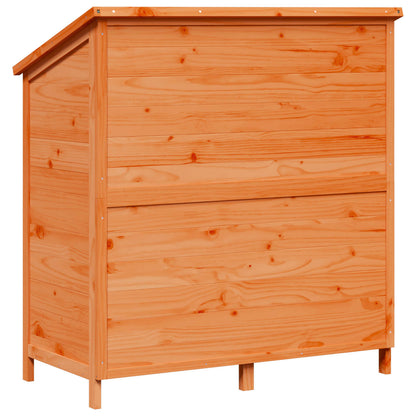 Garden Shed Brown 106.5 x 56 x 113.5 cm Solid Fir Wood