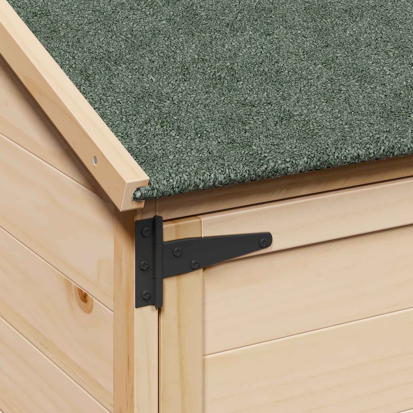 Garden Shed Natural 59.5 x 56 x 176.5 cm Solid Fir Wood