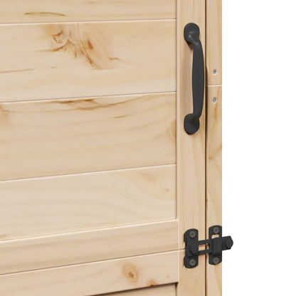 Garden Shed Natural 59.5 x 56 x 176.5 cm Solid Fir Wood