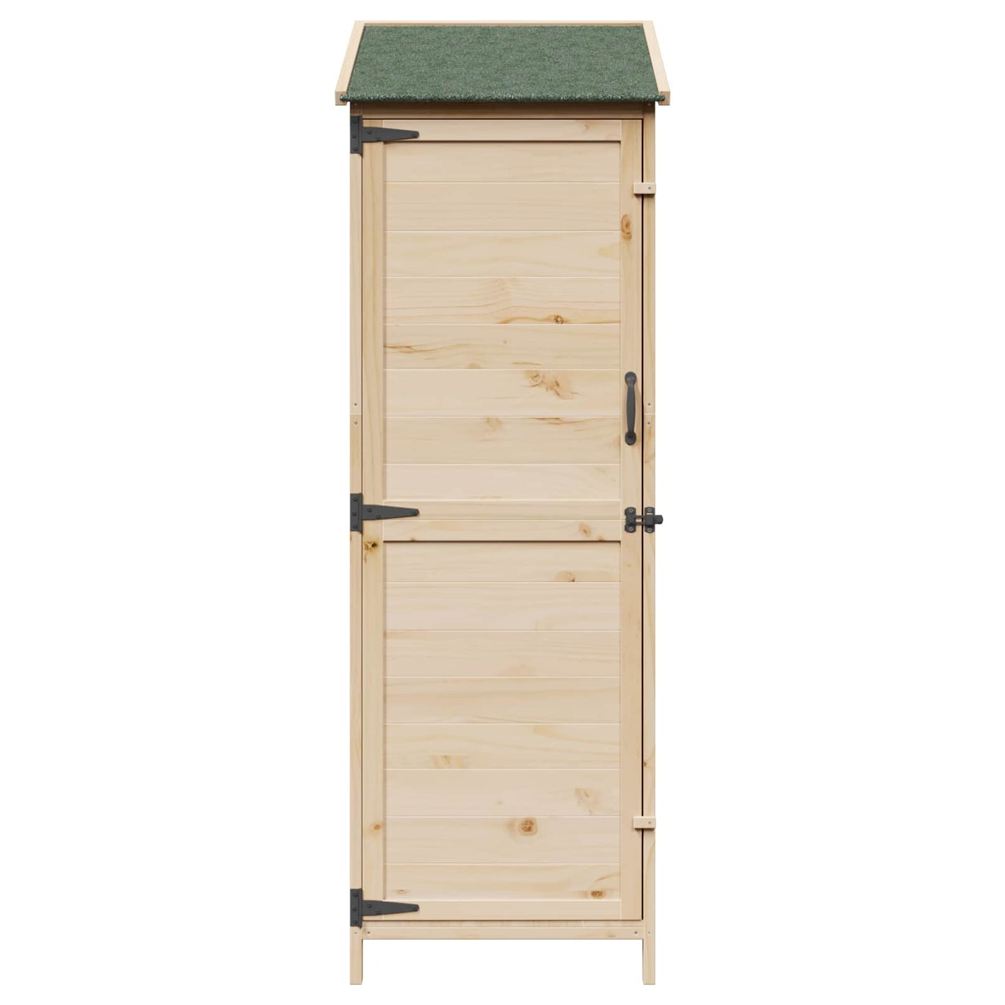 Garden Shed Natural 59.5 x 56 x 176.5 cm Solid Fir Wood
