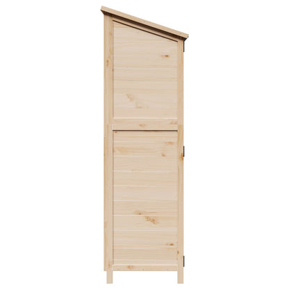 Garden Shed Natural 59.5 x 56 x 176.5 cm Solid Fir Wood