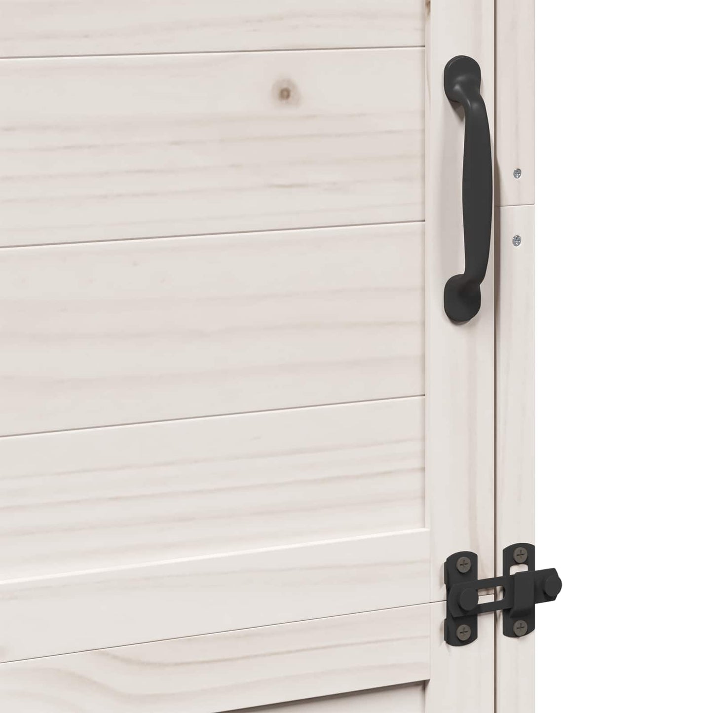 Garden Shed with Roof White 59.5 x 56 x 176.5 cm Solid Fir Wood