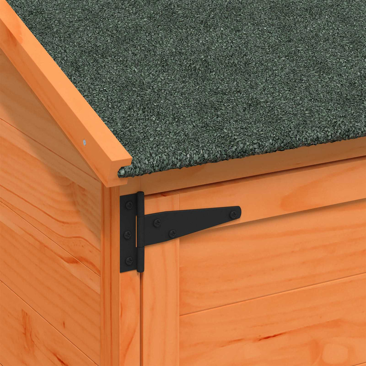 Garden Shed with Roof Brown 59.5 x 56 x 176.5 cm Solid Fir Wood