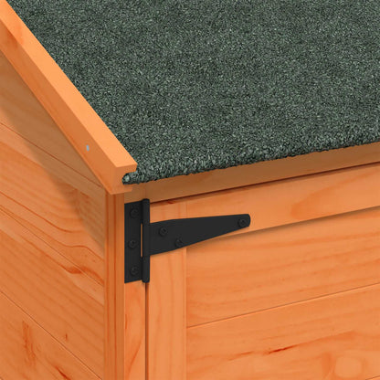 Garden Shed with Roof Brown 59.5 x 56 x 176.5 cm Solid Fir Wood