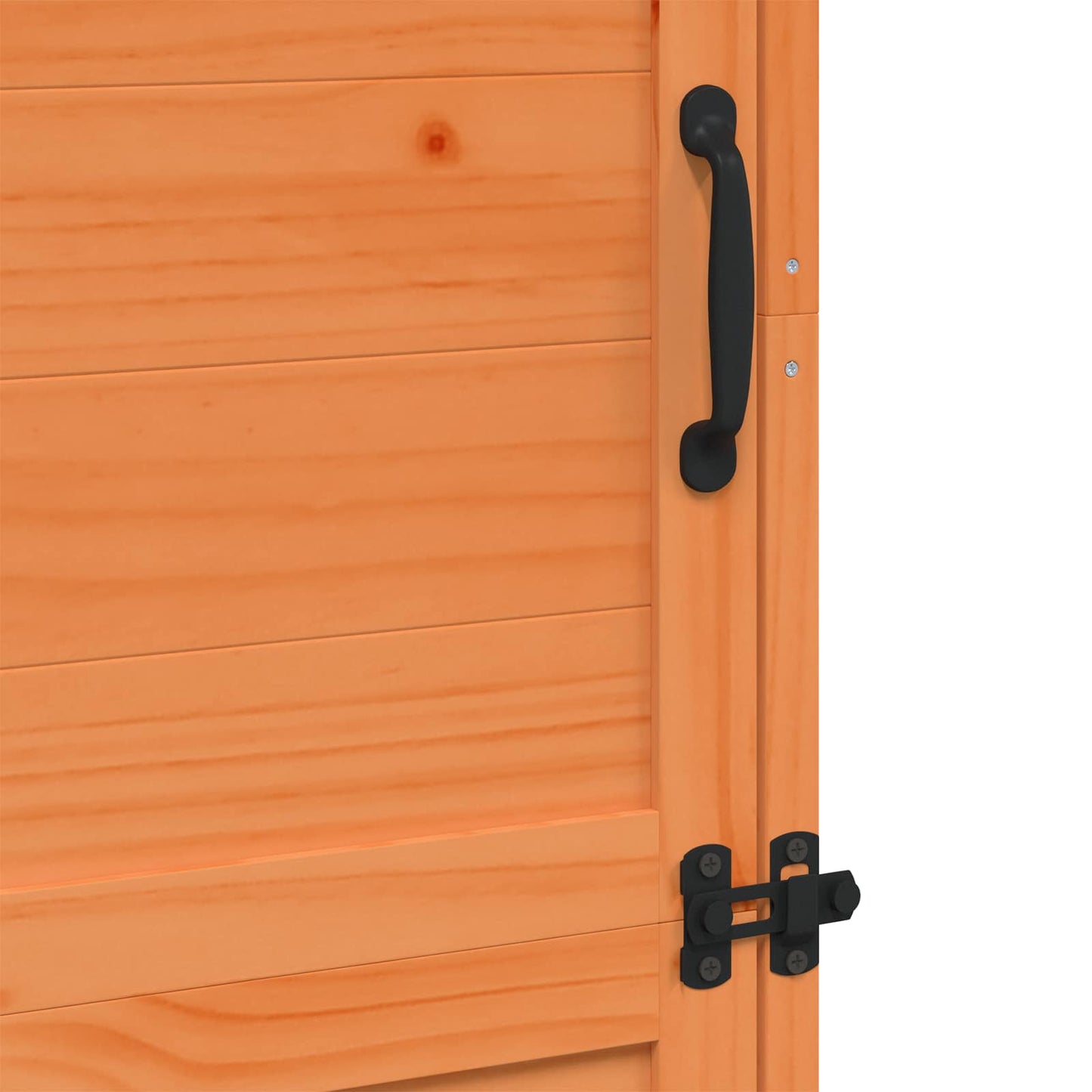 Garden Shed with Roof Brown 59.5 x 56 x 176.5 cm Solid Fir Wood