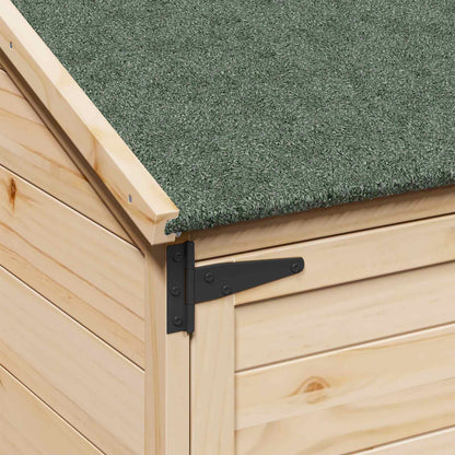 Garden Shed Natural 106.5 x 56 x 176 cm Solid Fir Wood