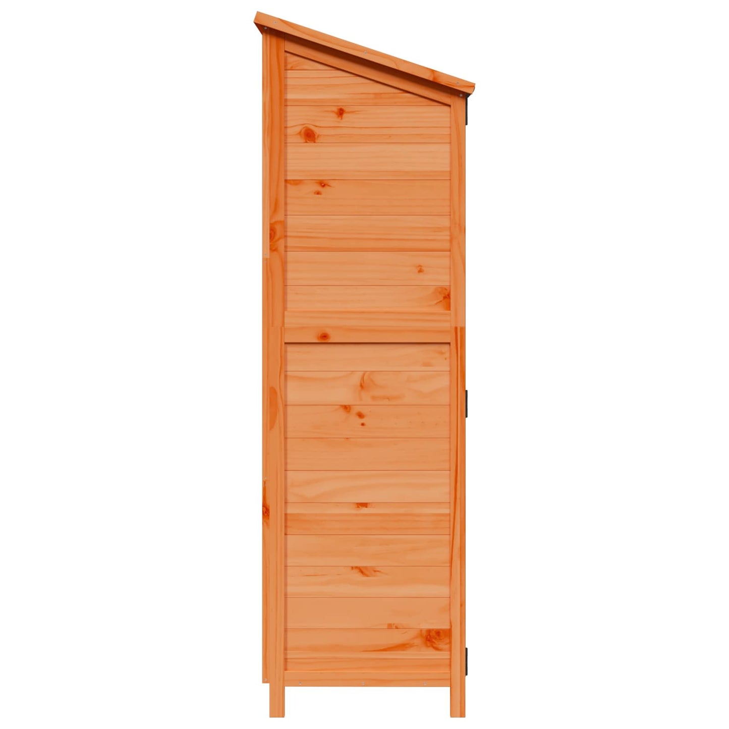 Garden Shed with Roof Brown 106.5 x 56 x 176 cm Solid Fir Wood