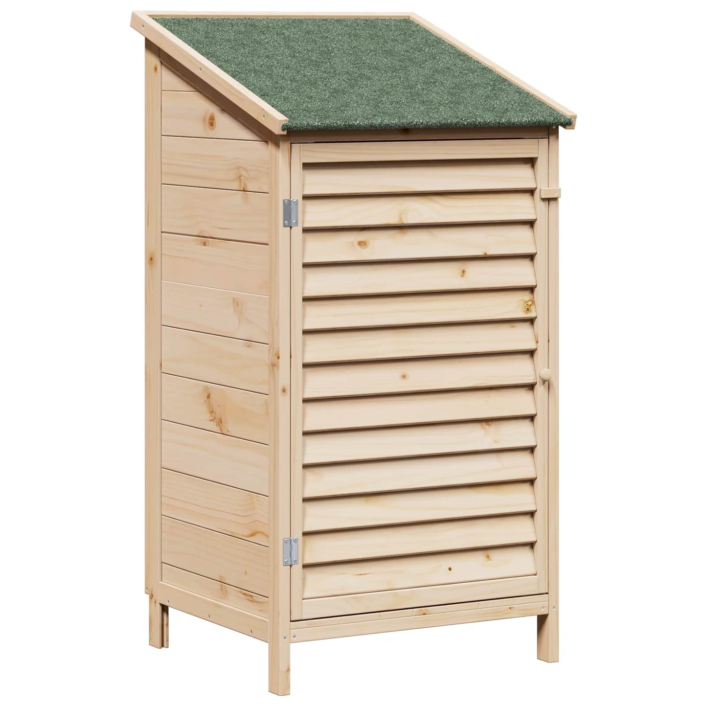Garden Shed with Roof Natural 59 x 56 x 113.5 cm Solid Fir Wood