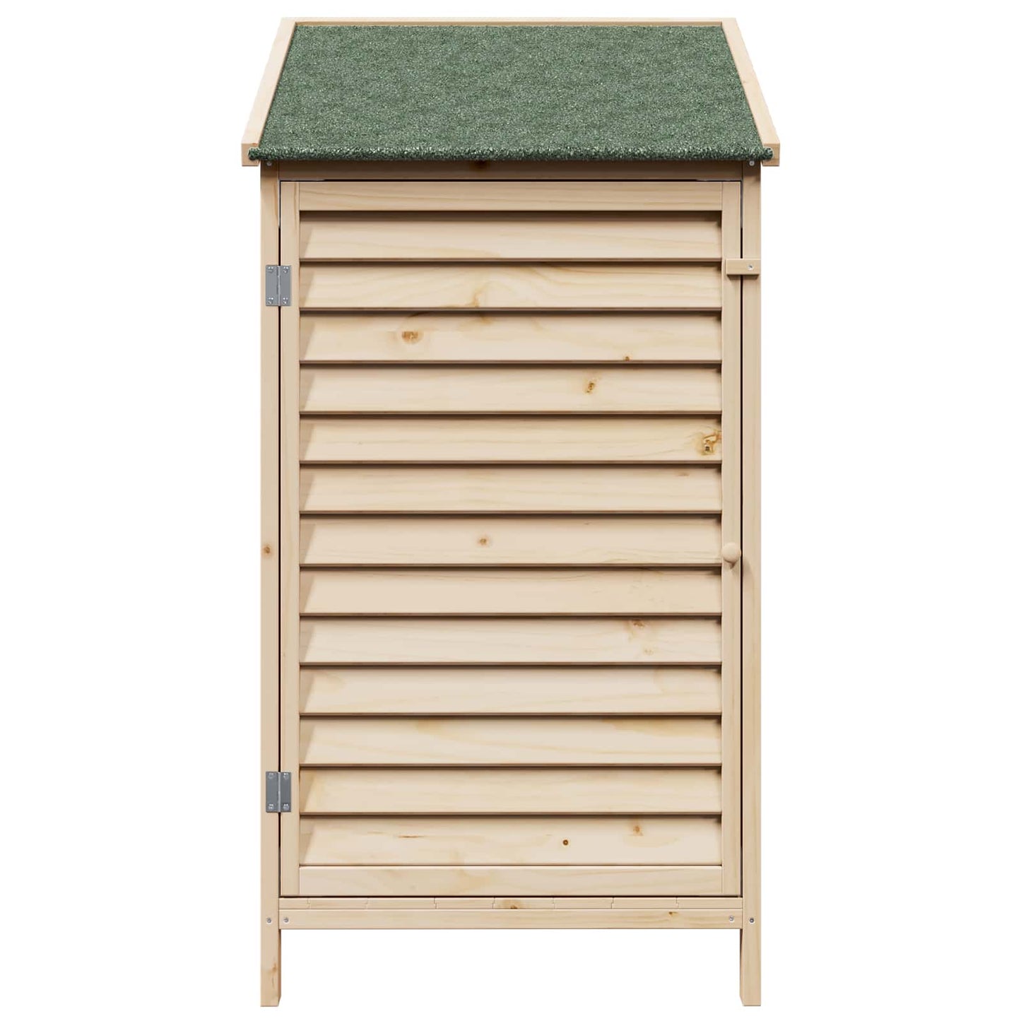 Garden Shed with Roof Natural 59 x 56 x 113.5 cm Solid Fir Wood