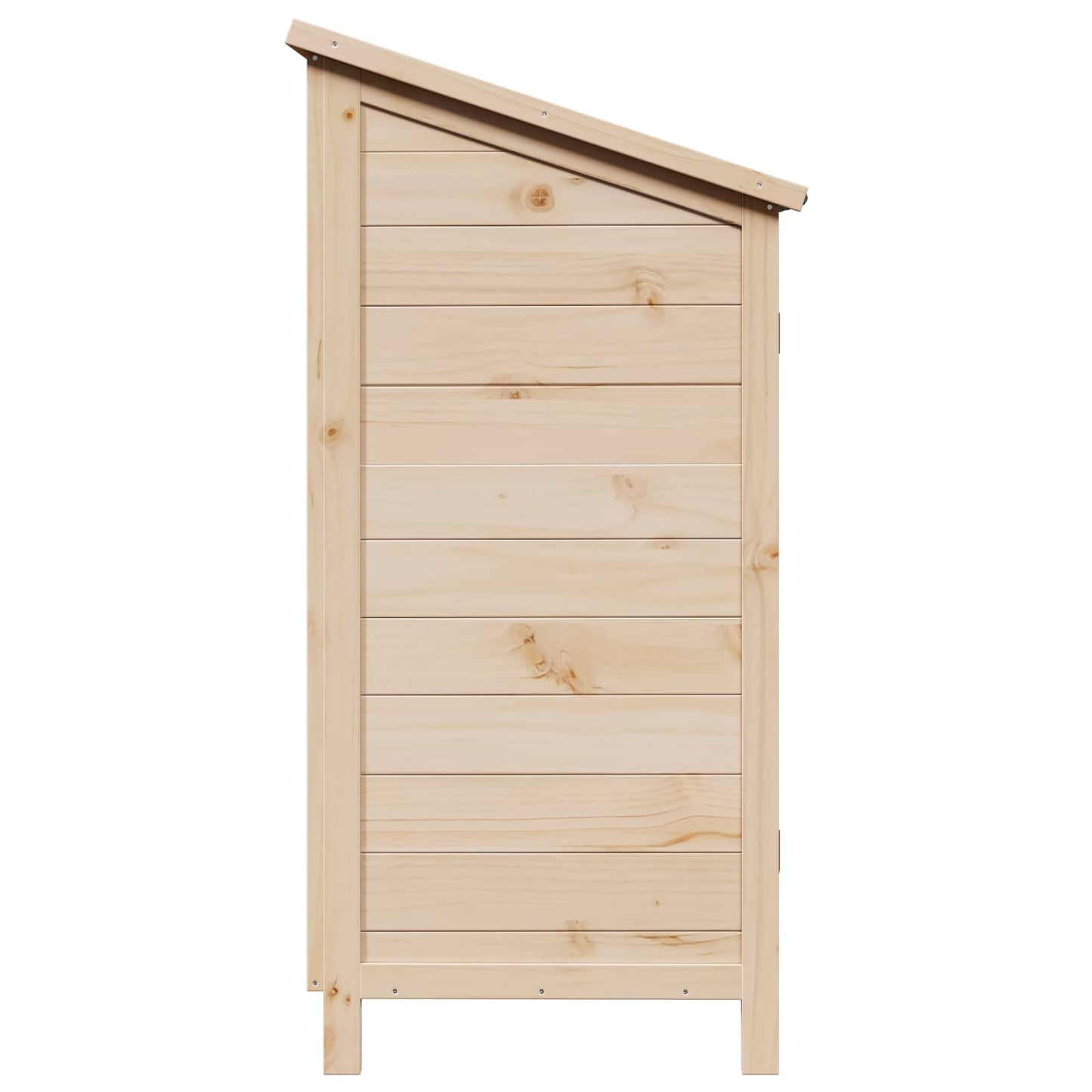 Garden Shed with Roof Natural 59 x 56 x 113.5 cm Solid Fir Wood