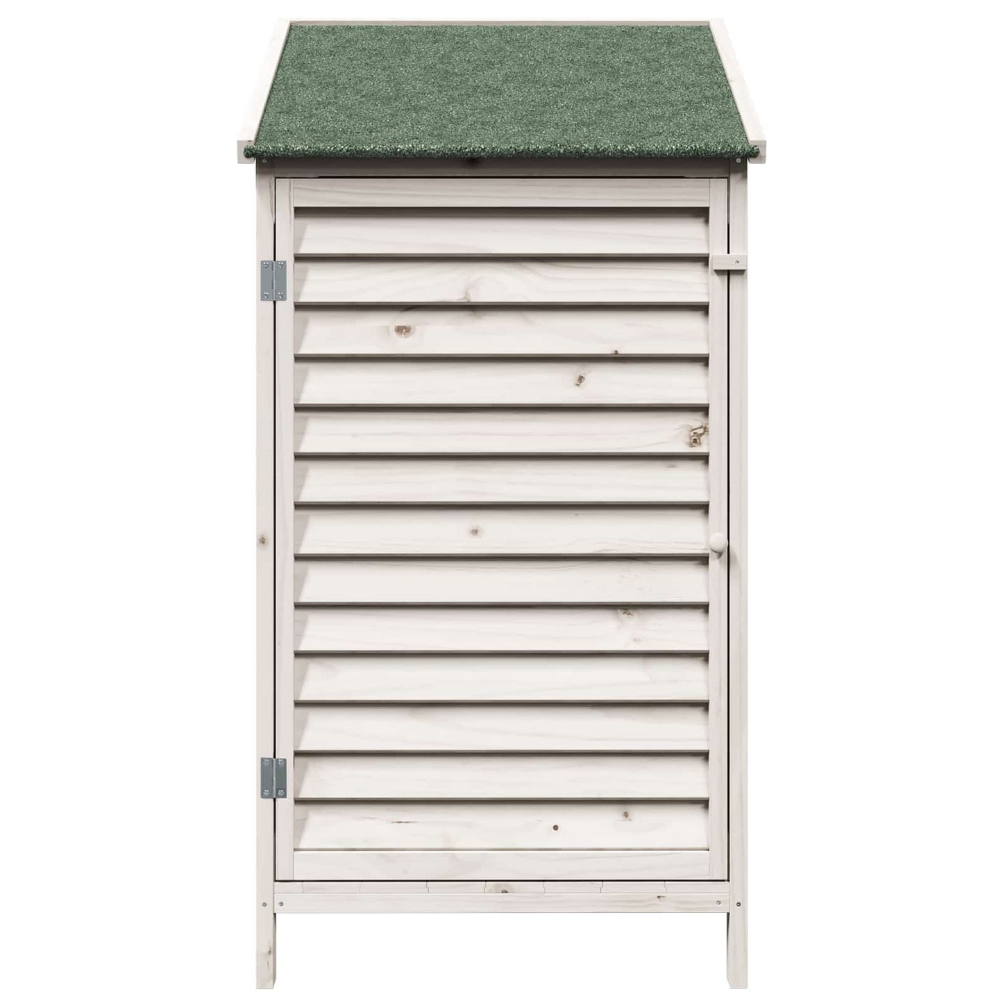 Garden Shed with Roof White 59 x 56 x 113.5 cm Solid Fir Wood