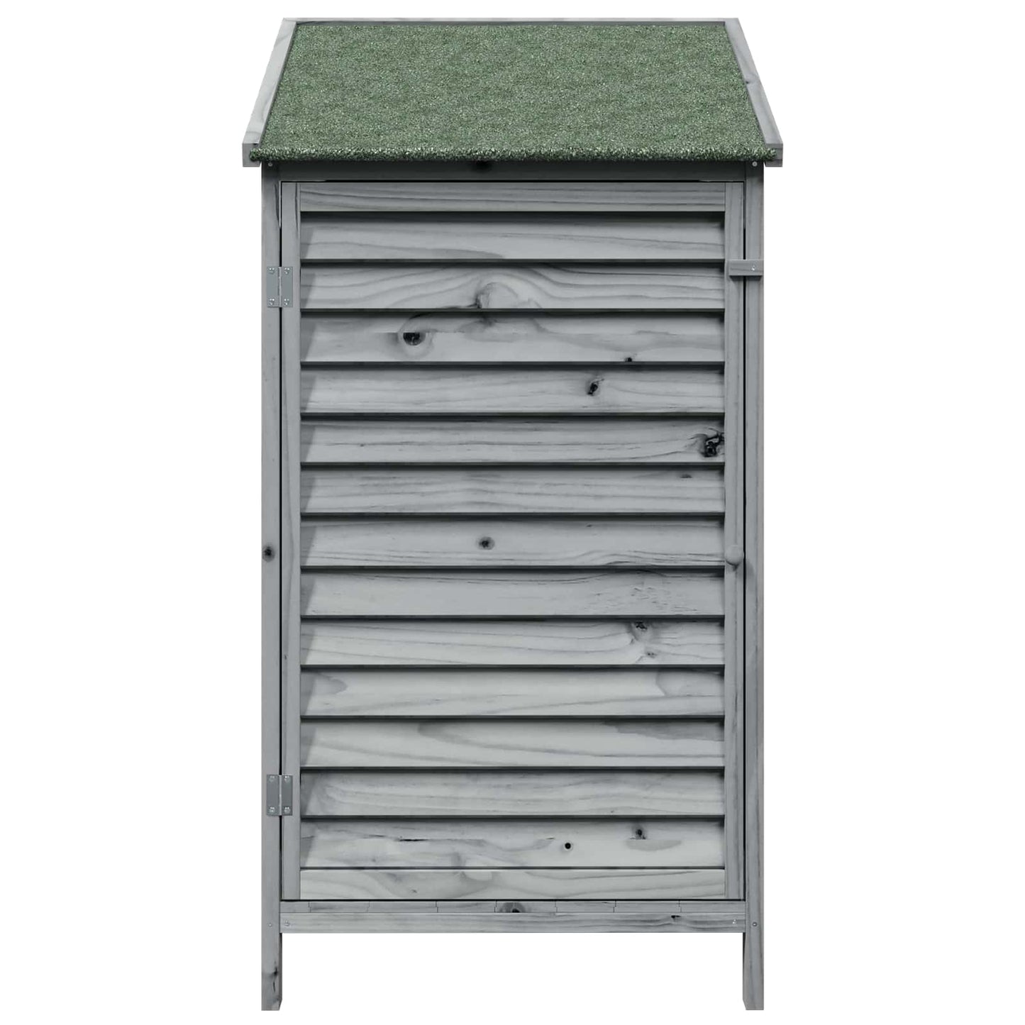 Garden Shed with Roof Grey 59 x 56 x 113.5 cm Solid Fir Wood