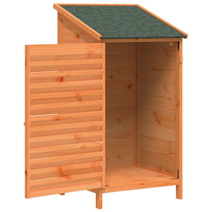 Garden Shed with Roof Brown 59 x 56 x 113.5 cm Solid Fir Wood