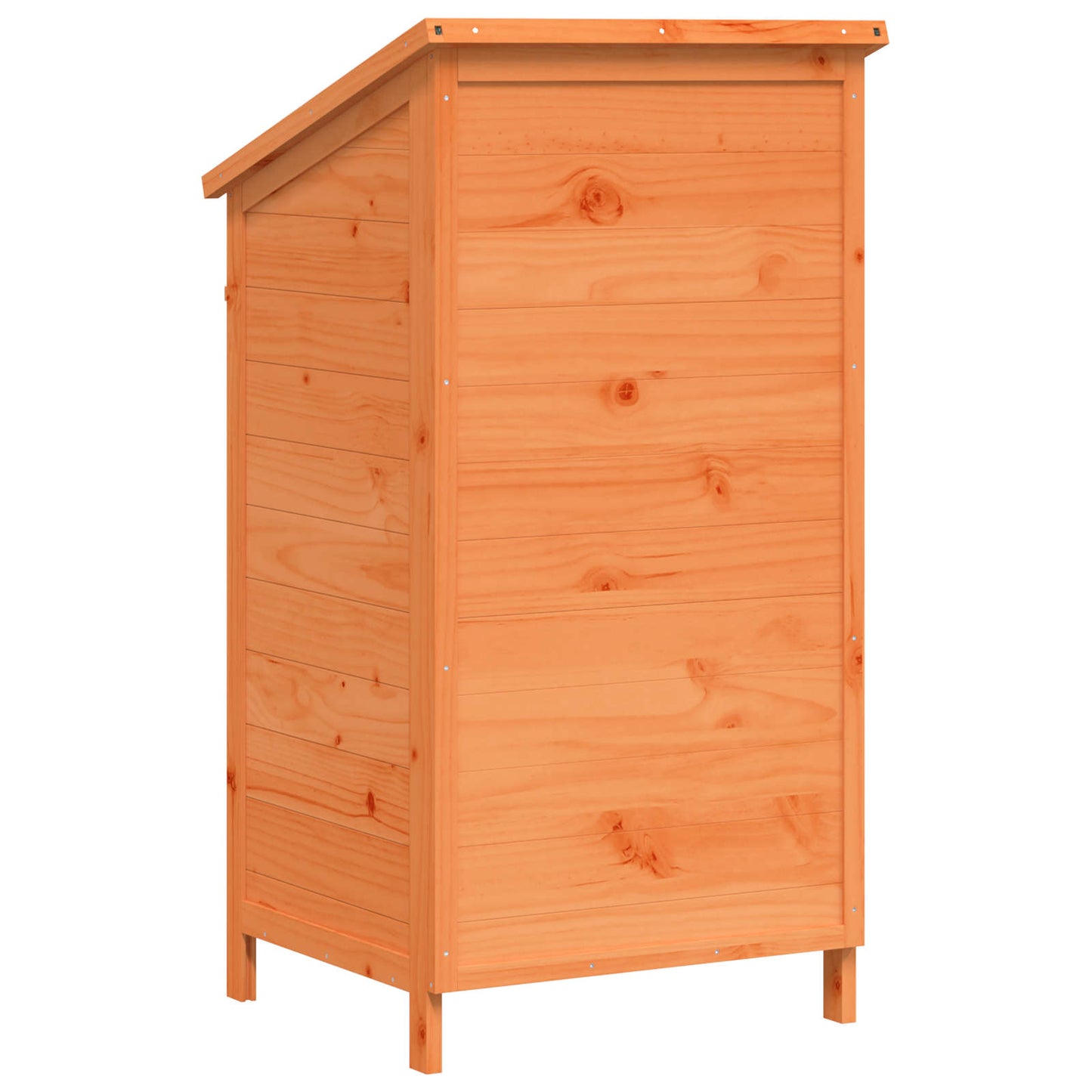 Garden Shed with Roof Brown 59 x 56 x 113.5 cm Solid Fir Wood