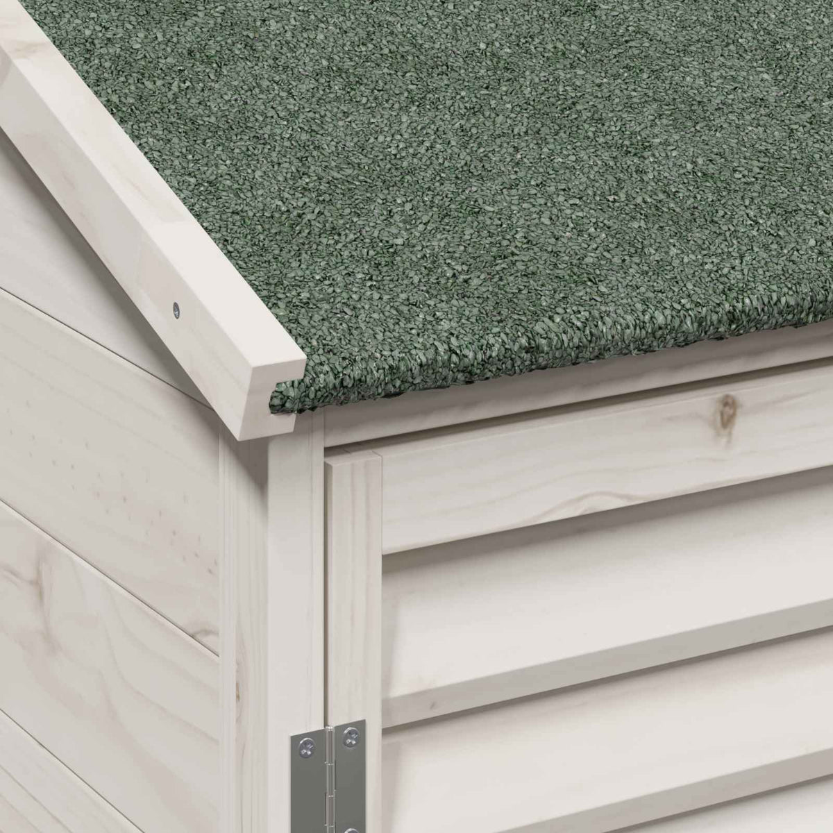 Garden Shed with Roof White 106 x 56 x 113.5 cm Solid Fir Wood