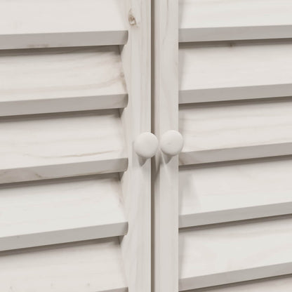 Garden Shed with Roof White 106 x 56 x 113.5 cm Solid Fir Wood