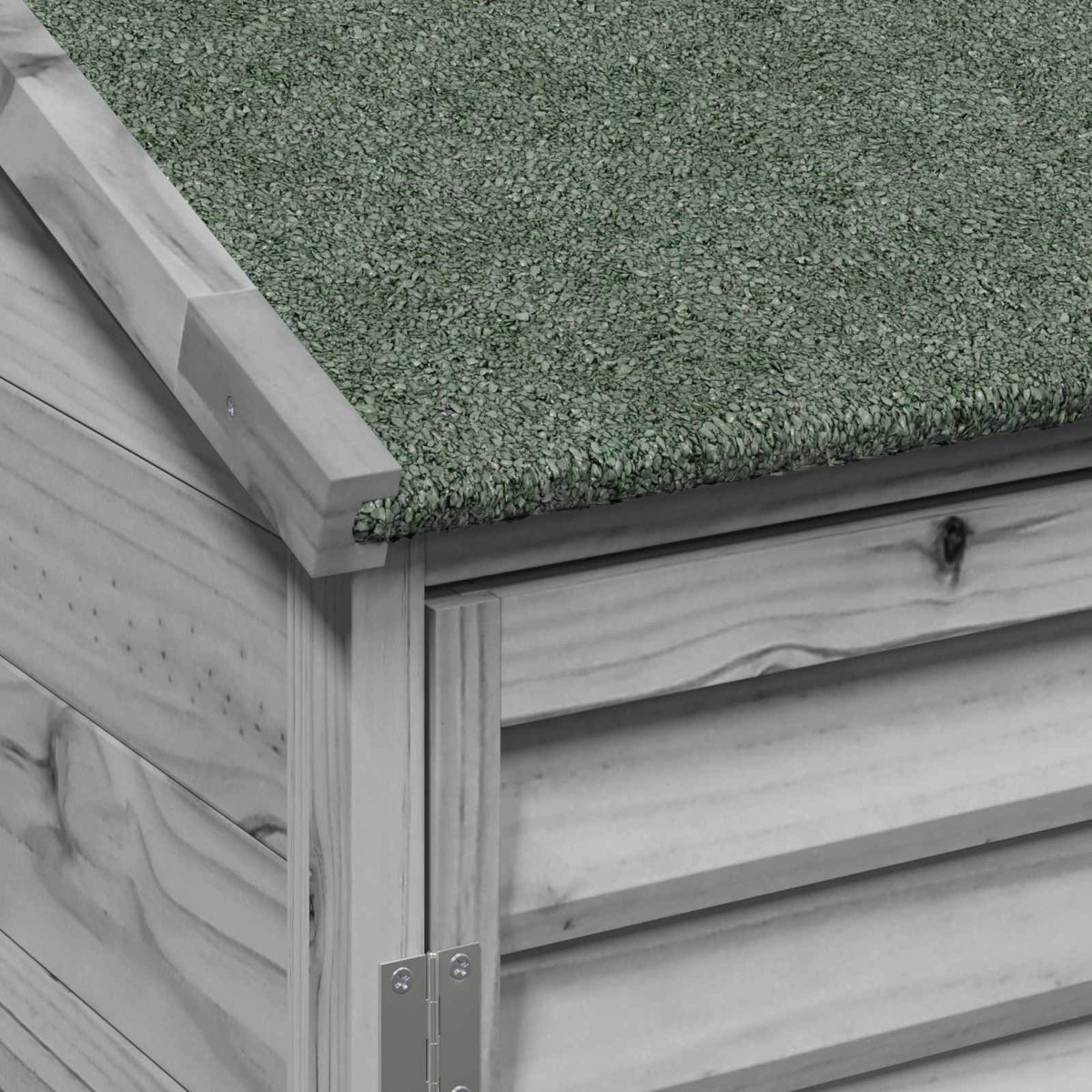 Garden Shed with Roof Grey 106 x 56 x 113.5 cm Solid Fir Wood