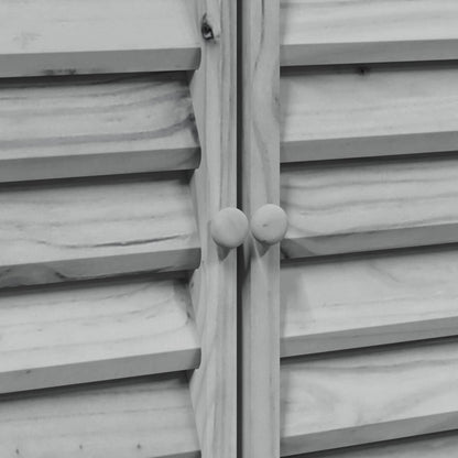 Garden Shed with Roof Grey 106 x 56 x 113.5 cm Solid Fir Wood