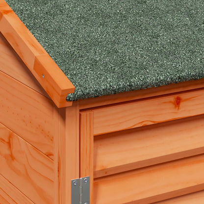 Garden Shed with Roof Brown 106 x 56 x 113.5 cm Solid Fir Wood