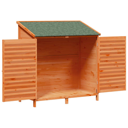 Garden Shed with Roof Brown 106 x 56 x 113.5 cm Solid Fir Wood