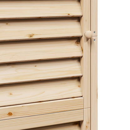 Garden Shed with Roof Natural 59 x 56 x 176 cm Solid Fir Wood