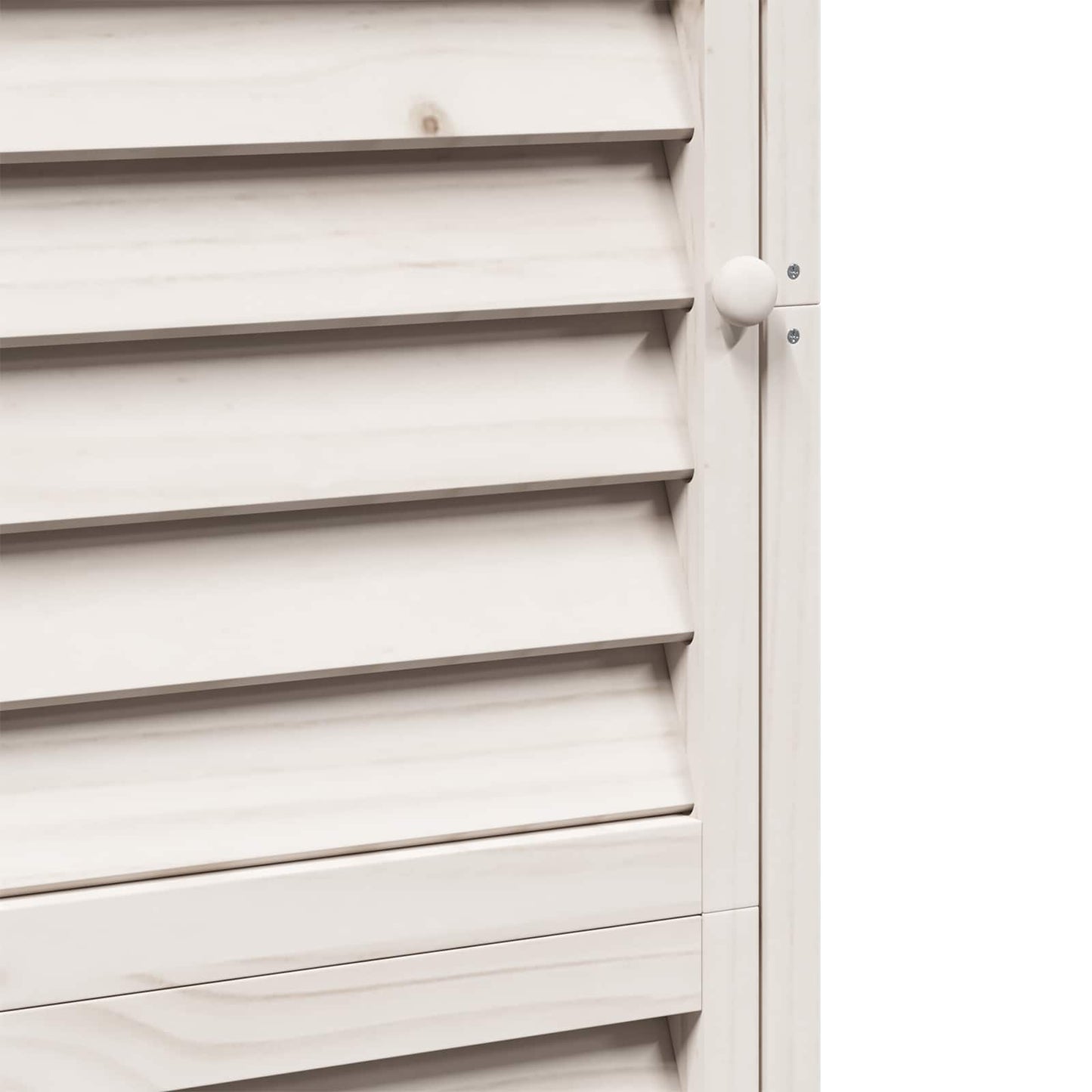 Garden Shed with Roof White 59 x 56 x 176 cm Solid Fir Wood