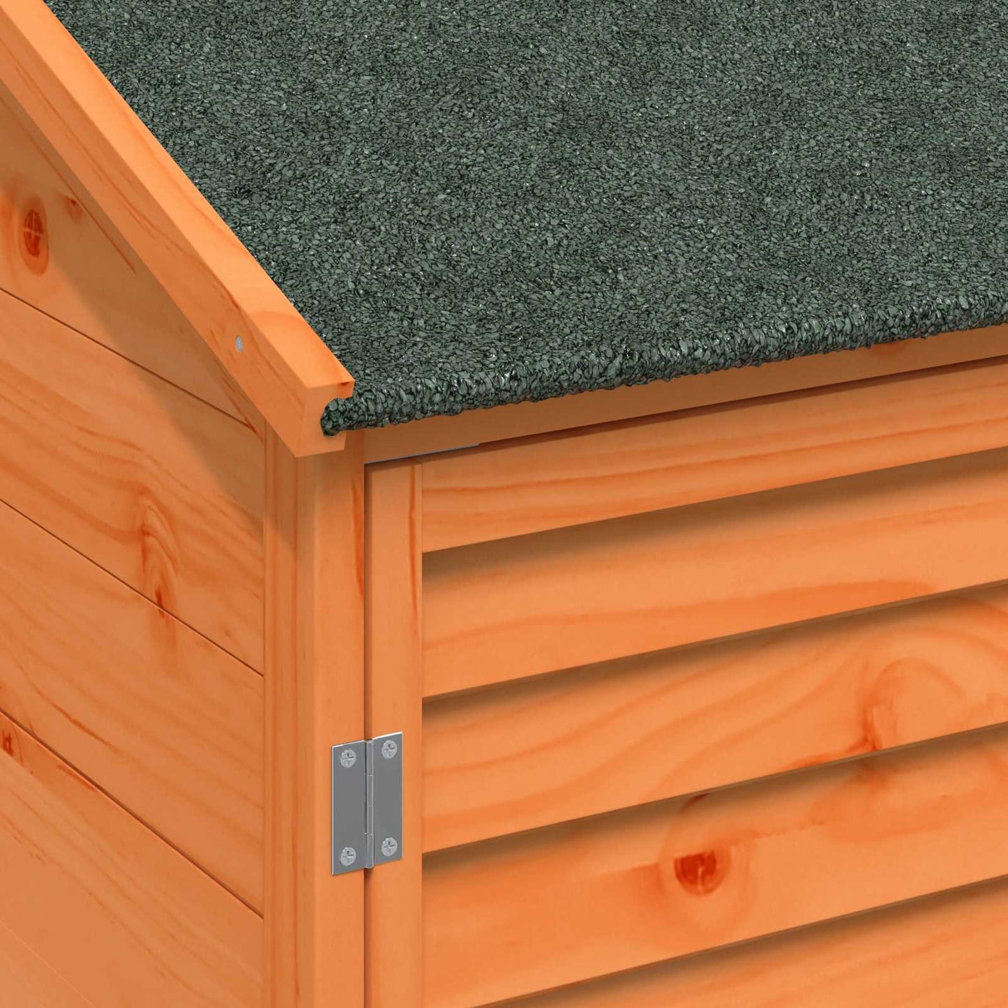 Garden Shed with Roof Brown 59 x 56 x 176 cm Solid Fir Wood