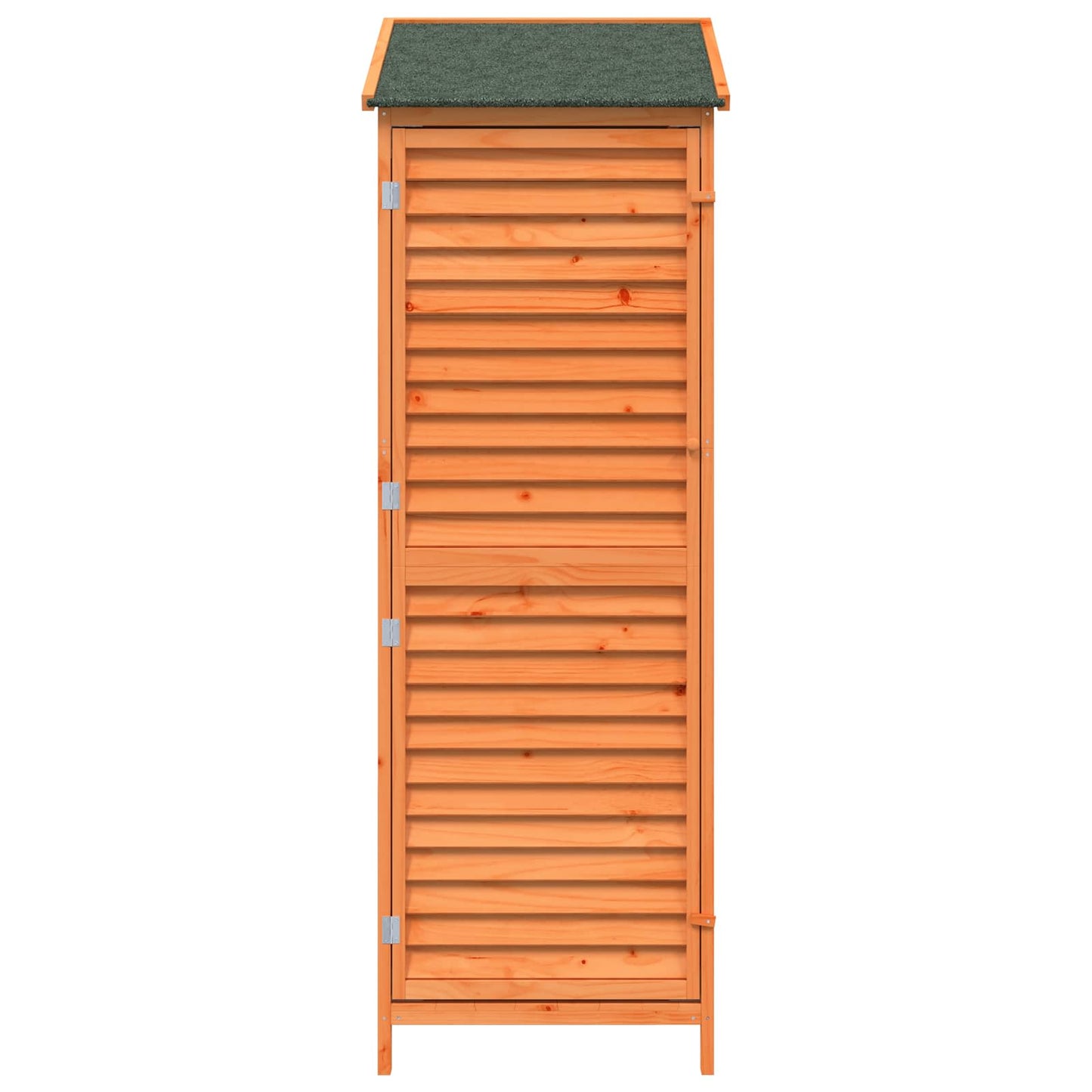 Garden Shed with Roof Brown 59 x 56 x 176 cm Solid Fir Wood