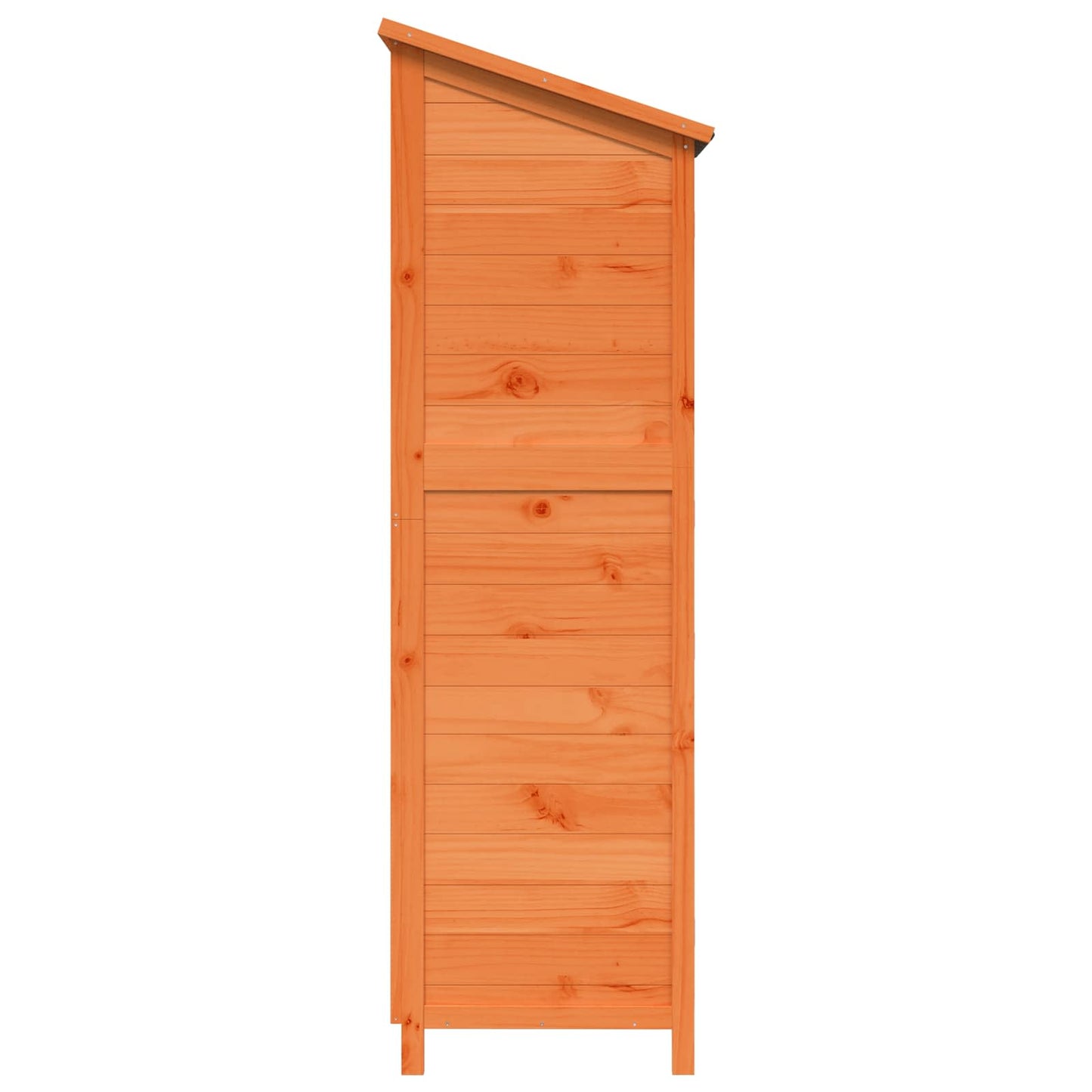 Garden Shed with Roof Brown 59 x 56 x 176 cm Solid Fir Wood