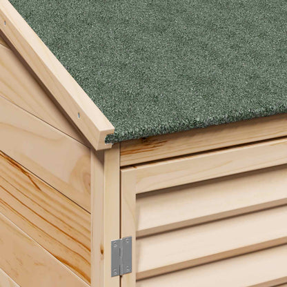 Garden Shed Natural 106 x 56 x 176.5 cm Solid Fir Wood
