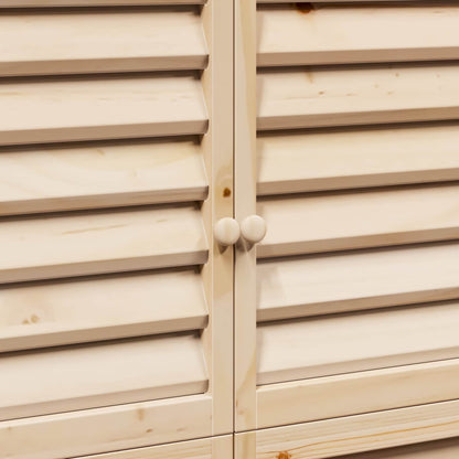 Garden Shed Natural 106 x 56 x 176.5 cm Solid Fir Wood