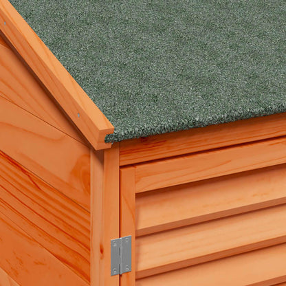 Garden Shed Brown 106 x 56 x 176.5 cm Solid Fir Wood