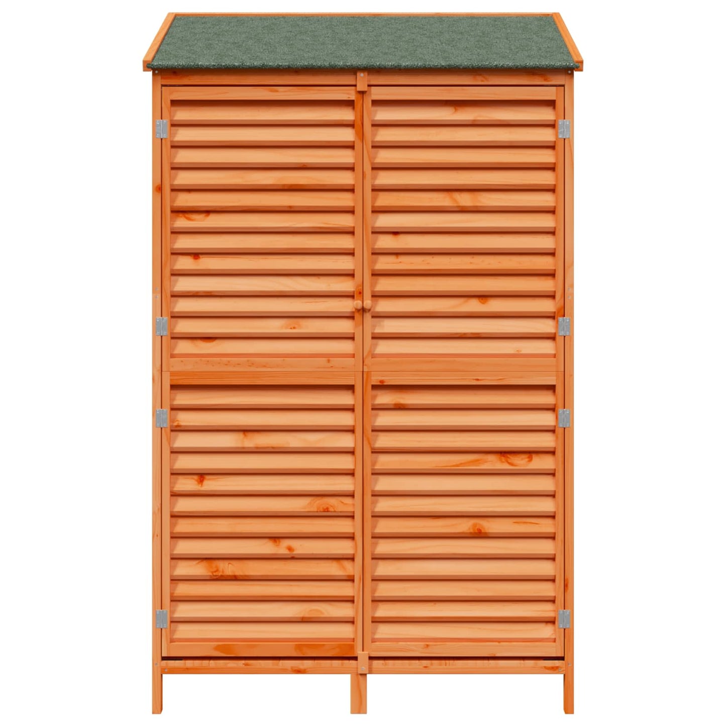 Garden Shed with Roof Brown 106 x 56 x 176.5 cm Solid Fir Wood