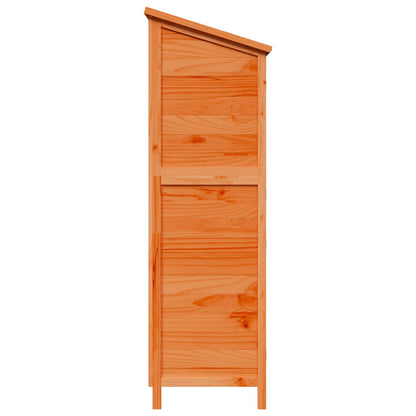 Garden Shed with Roof Brown 106 x 56 x 176.5 cm Solid Fir Wood