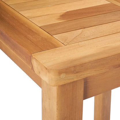 Outdoor Bar Set 3 pcs Untreated Solid Teak Wood