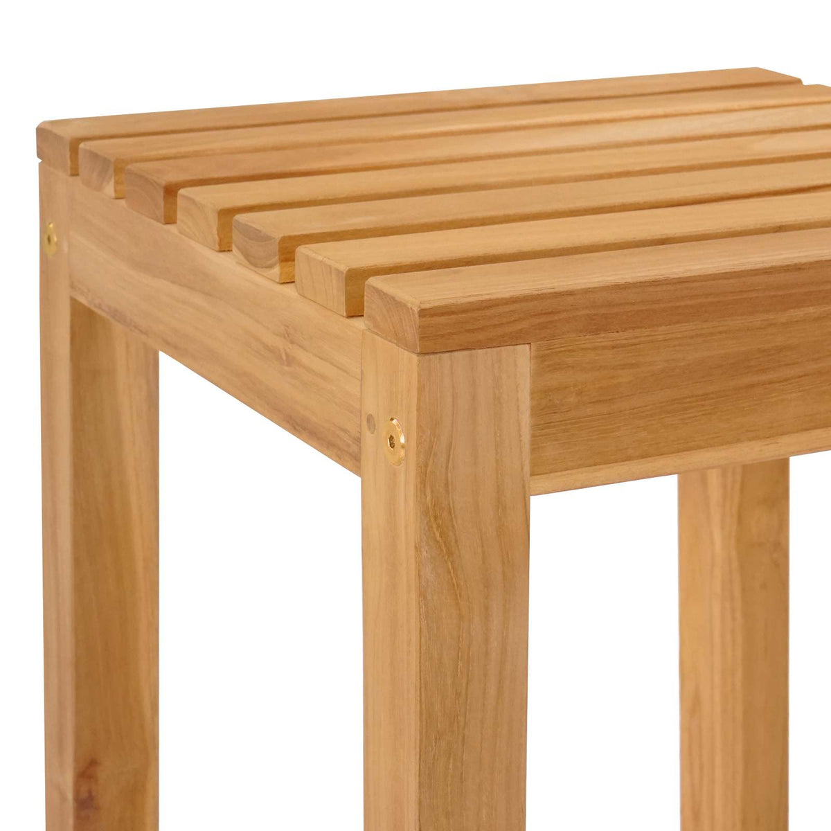 Outdoor Bar Set 5 pcs Untreated Solid Teak Wood