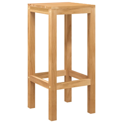 Outdoor Bar Set 5 pcs Untreated Solid Teak Wood