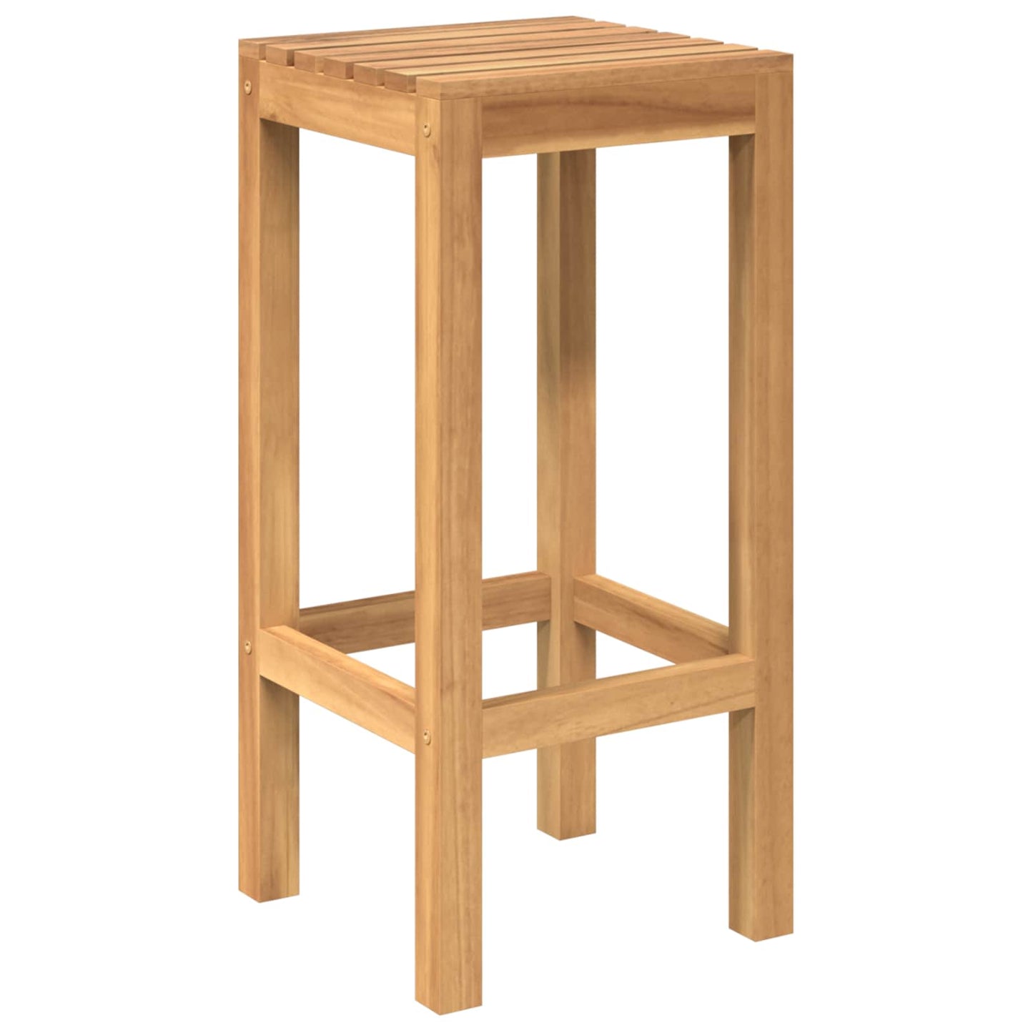 Outdoor Bar Set 7 pcs Natural Solid Teak Wood