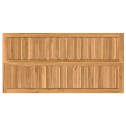 Outdoor Bar Set 5 pcs Natural Solid Teak Wood